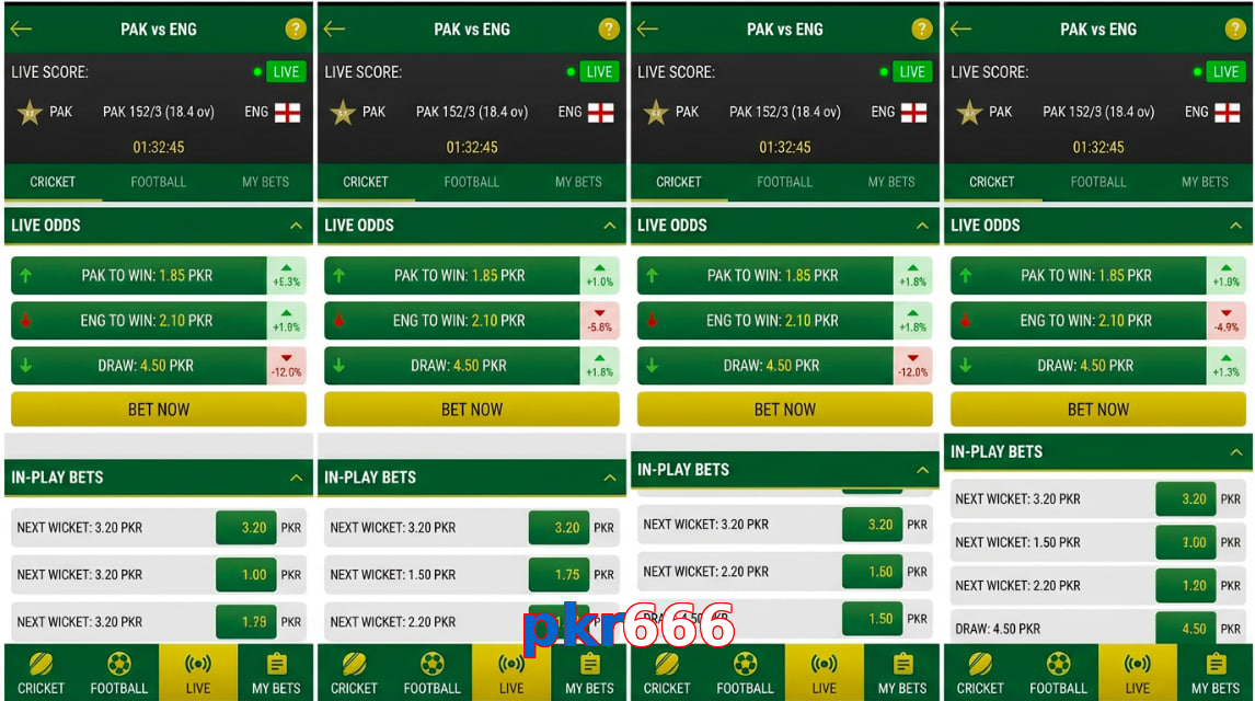Game list for Pkr666 bet section